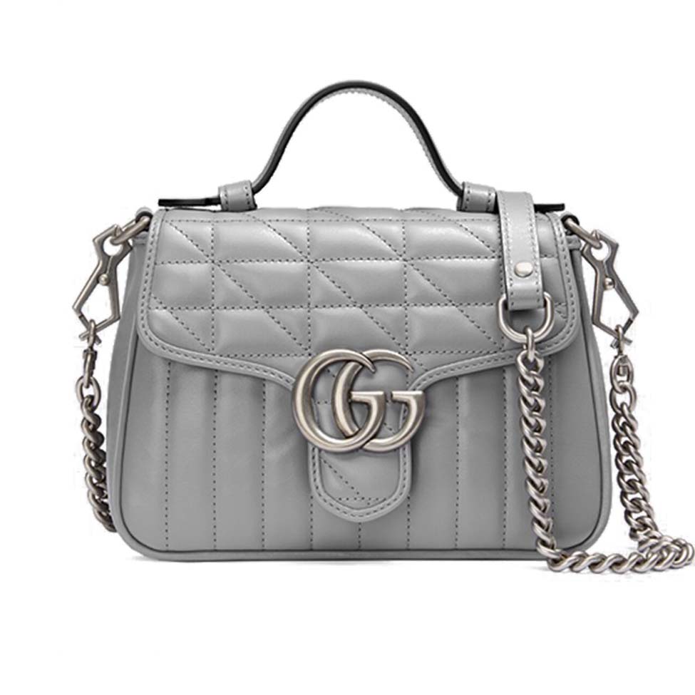 G*u*i gg marmont mini top handle bag 583571  (21*15.5*8cm)